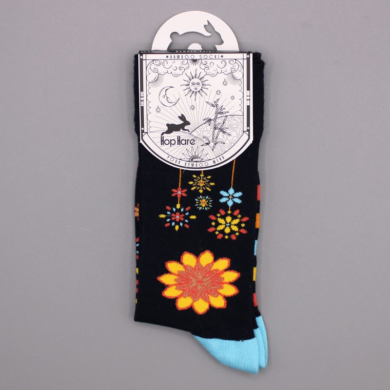 Hop Hare Bambusové Ponožky  (41-46) - Květiny Mandala