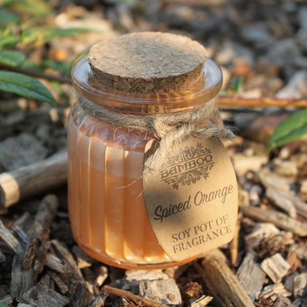 Bougies en pot à la cire de soja - Orange Epicée
