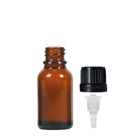 Sticlă din Chihlimbar de 15 ml cu Capac Picurător TE