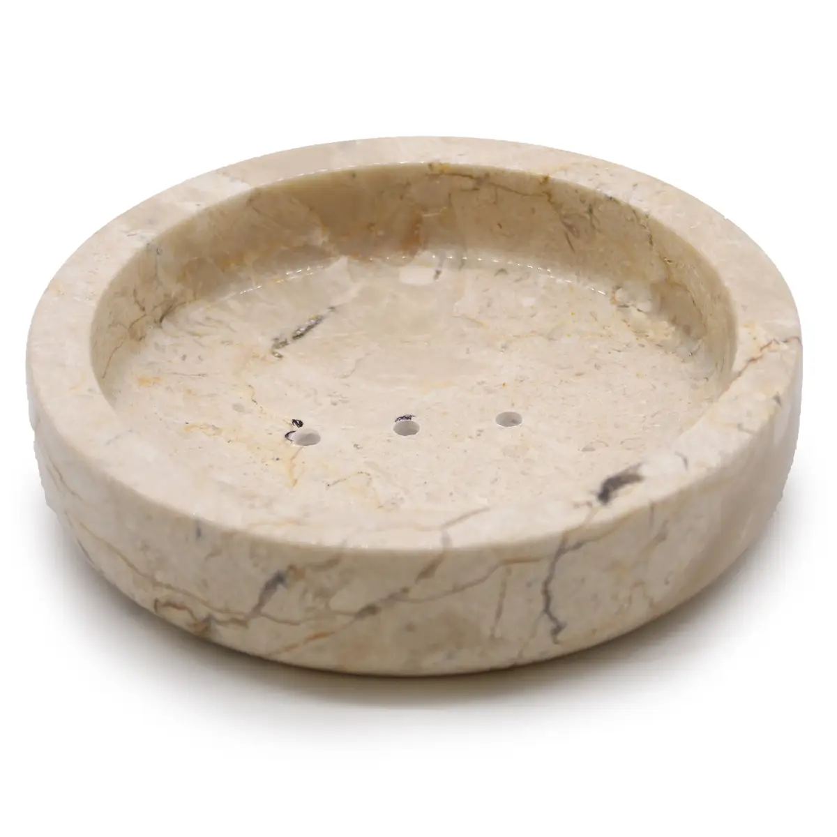 Round Honey Marble Flat Soap Dish — Soap Dishes · GlowDuty apothecary