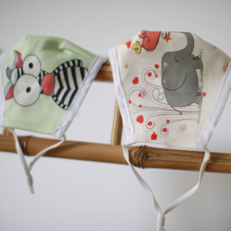 Masques Personnalisés en Tissu Enfant - Folie de Zèbre