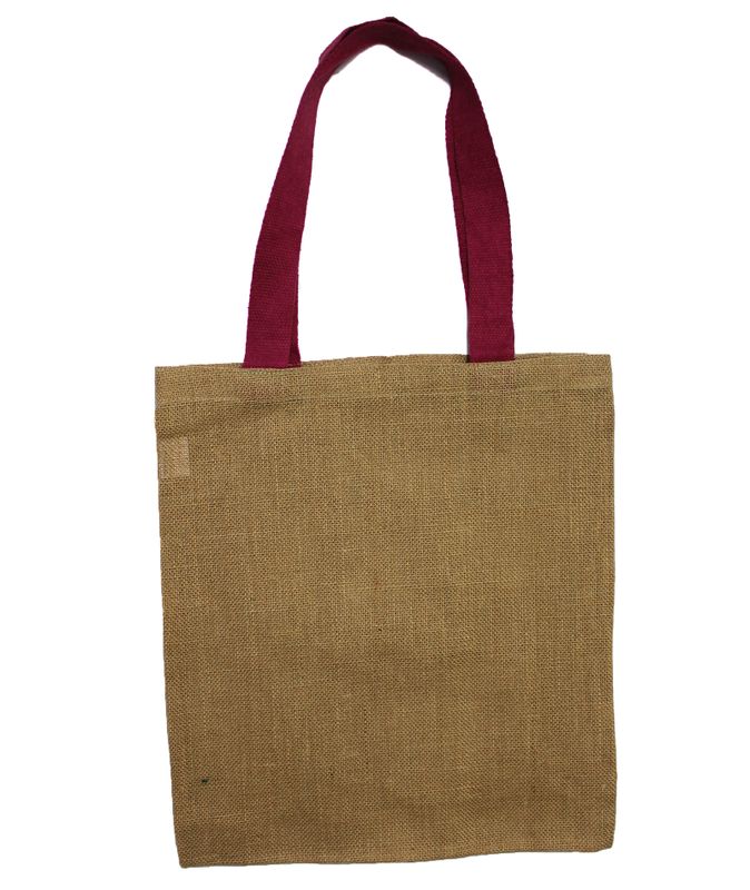 Grand Sac à Main en Jute -5 Poignées de Couleurs Assorties