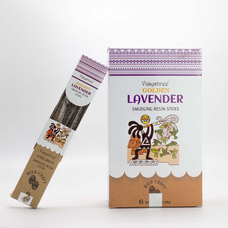 30g Golden Lavender Smudging Resin Sticks (6s)