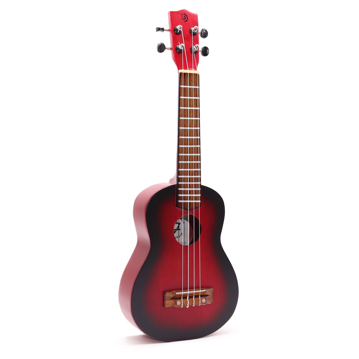 Ukulele artesanal - Acabamento Sunburst natural (4 cordas)