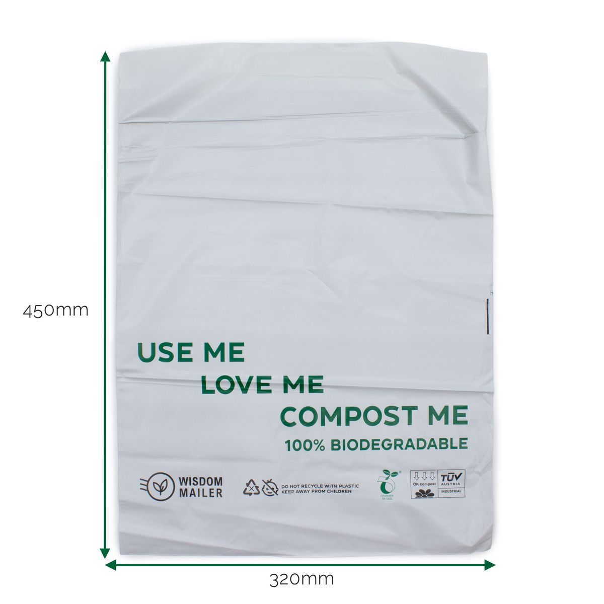 Envelopes acolchoados 100% biodegradáveis (320x450 mm)