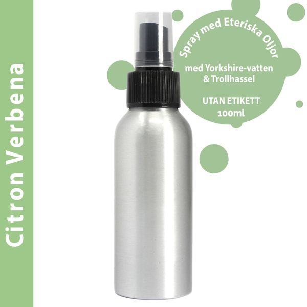 100ml Rumsspray med Eteriska Oljor - Citron Verbena - Utan Etikett