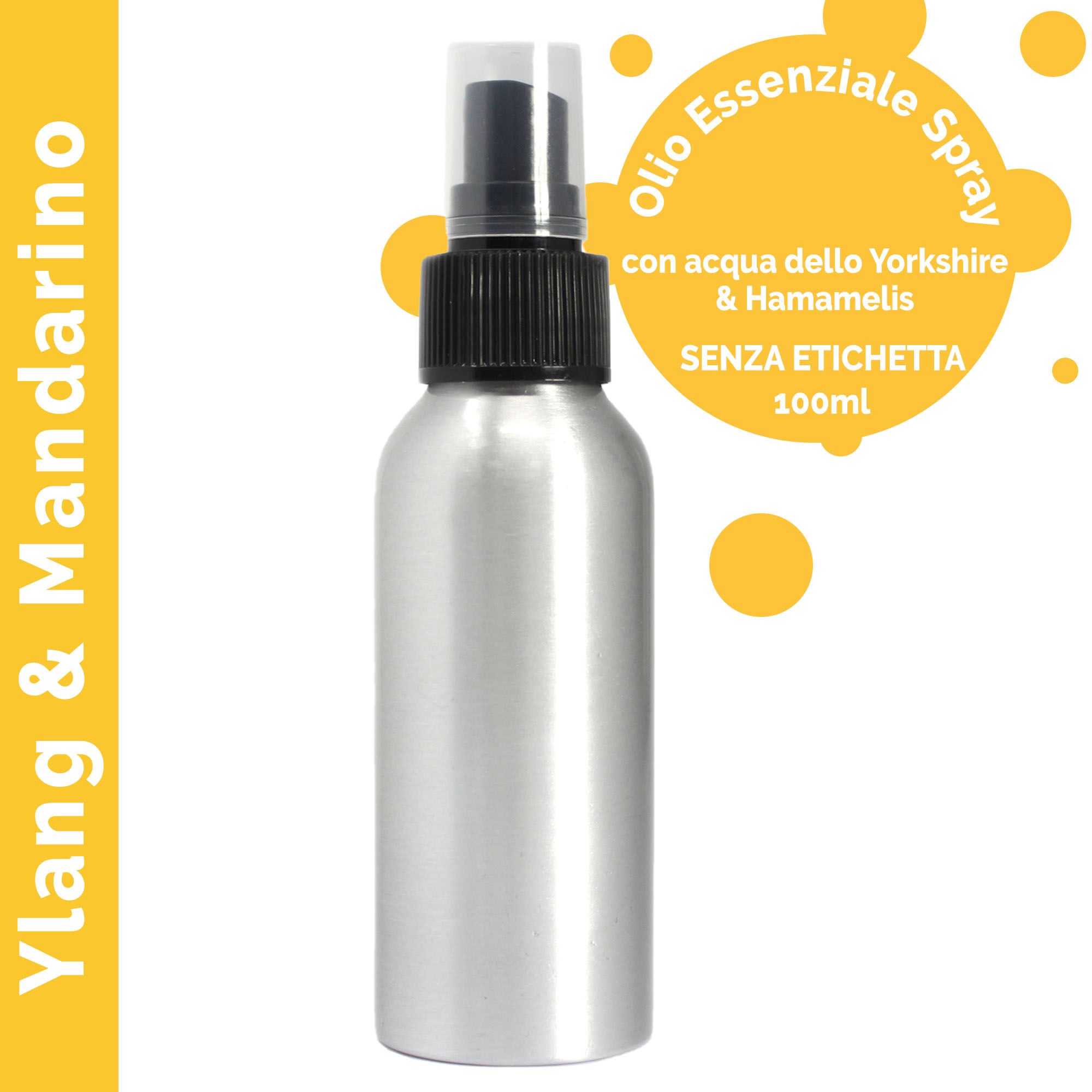 100ml Sprej s Eteričnim Uljima Ylang Ylang & Mandarina - Bez Etikete