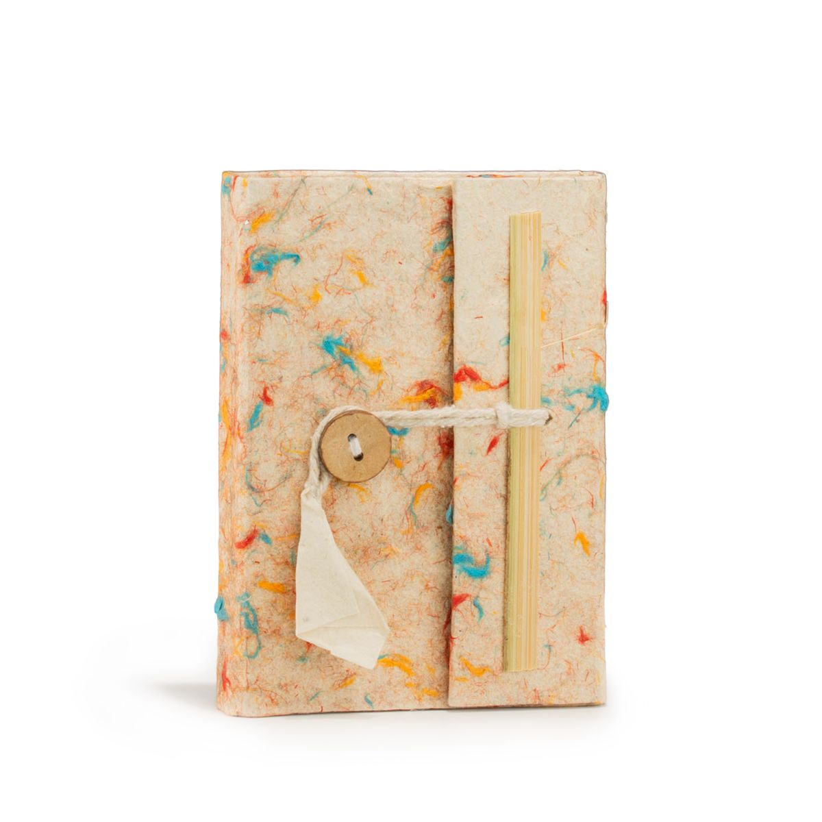 Caderno de algodão Mini Lokta de cores mistas Lrg (12x8 cm) - 40 folhas