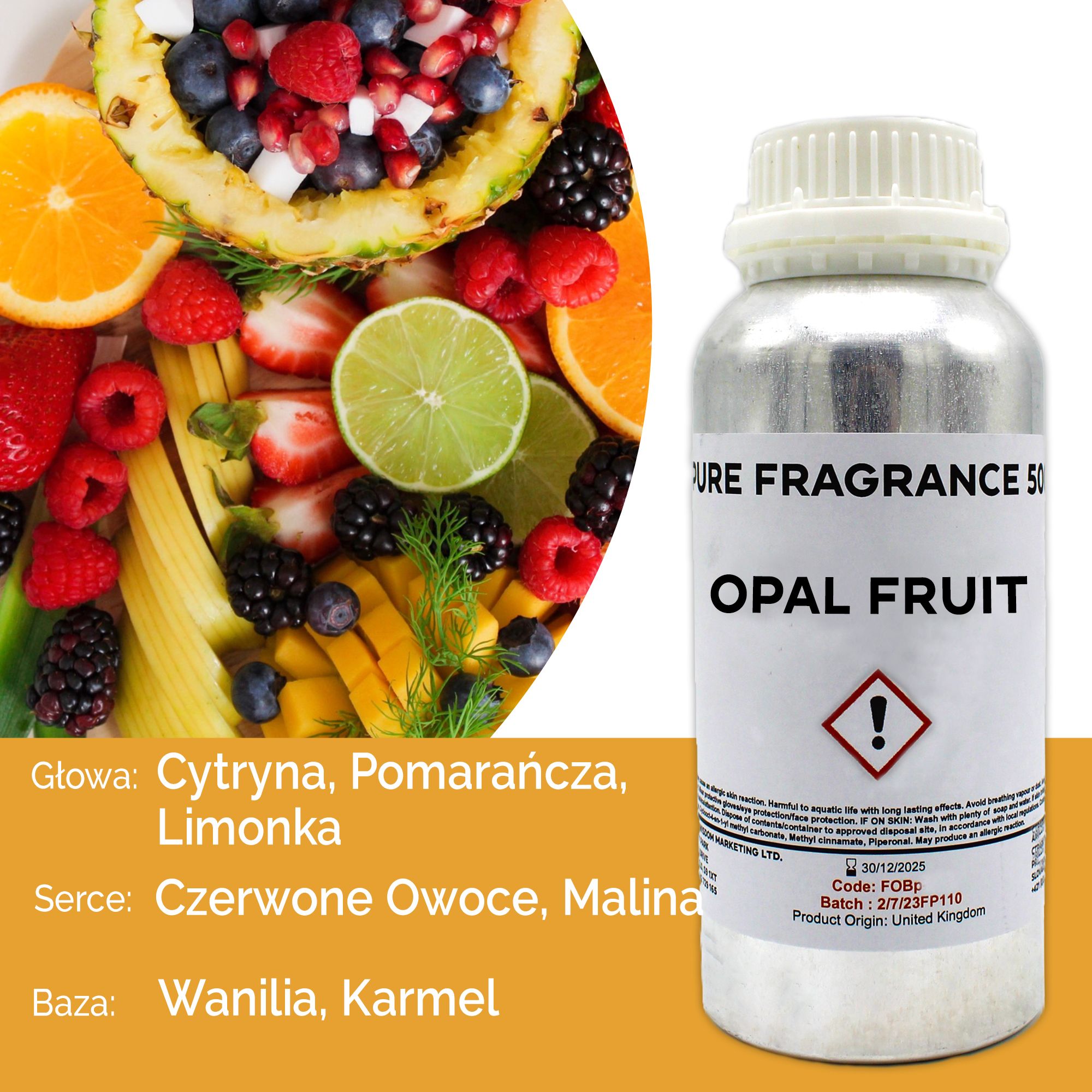 Olejek Zapachowy Czysty 500 ml - Cukierki Opal Fruit