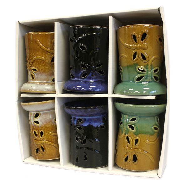 Brûleurs à huile classiques rustiques Libellules (assortiment)