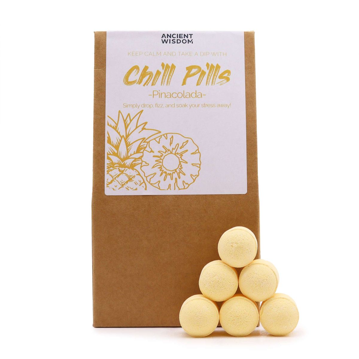 Pacote de presente Chill Pills 350 g - Piña colada