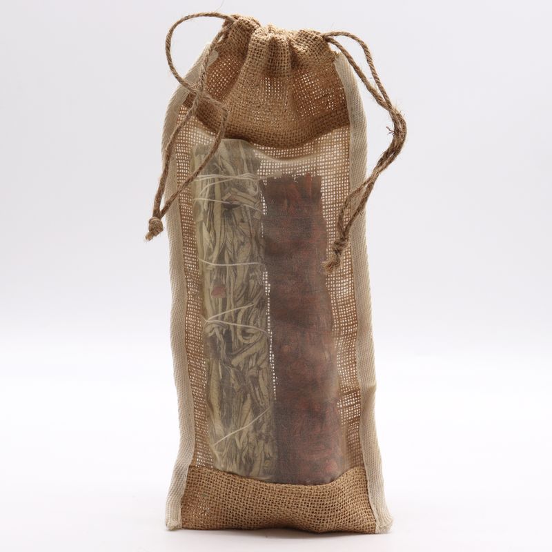 Pochette Longue Jute Lavé - 35x15cm