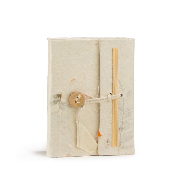 Libreta de flores mixtas de Lokta en mini (12x8cm) con 40 hojas