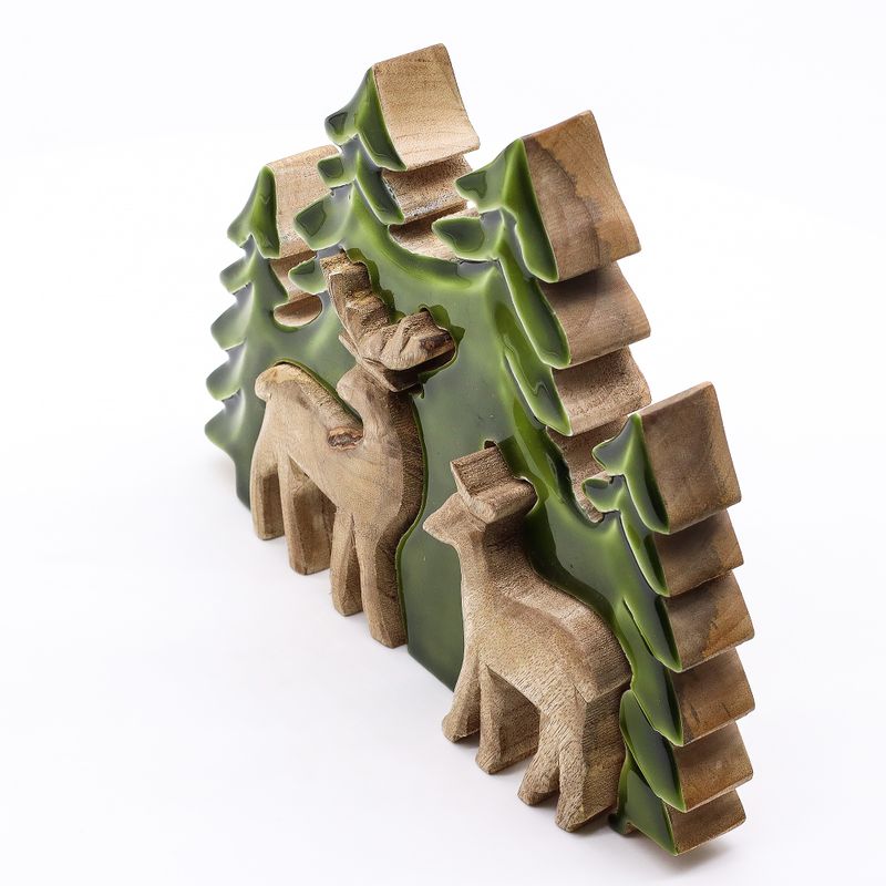Lost in the Forest -  Two Dear in the Forest 3D Wooden Decoration