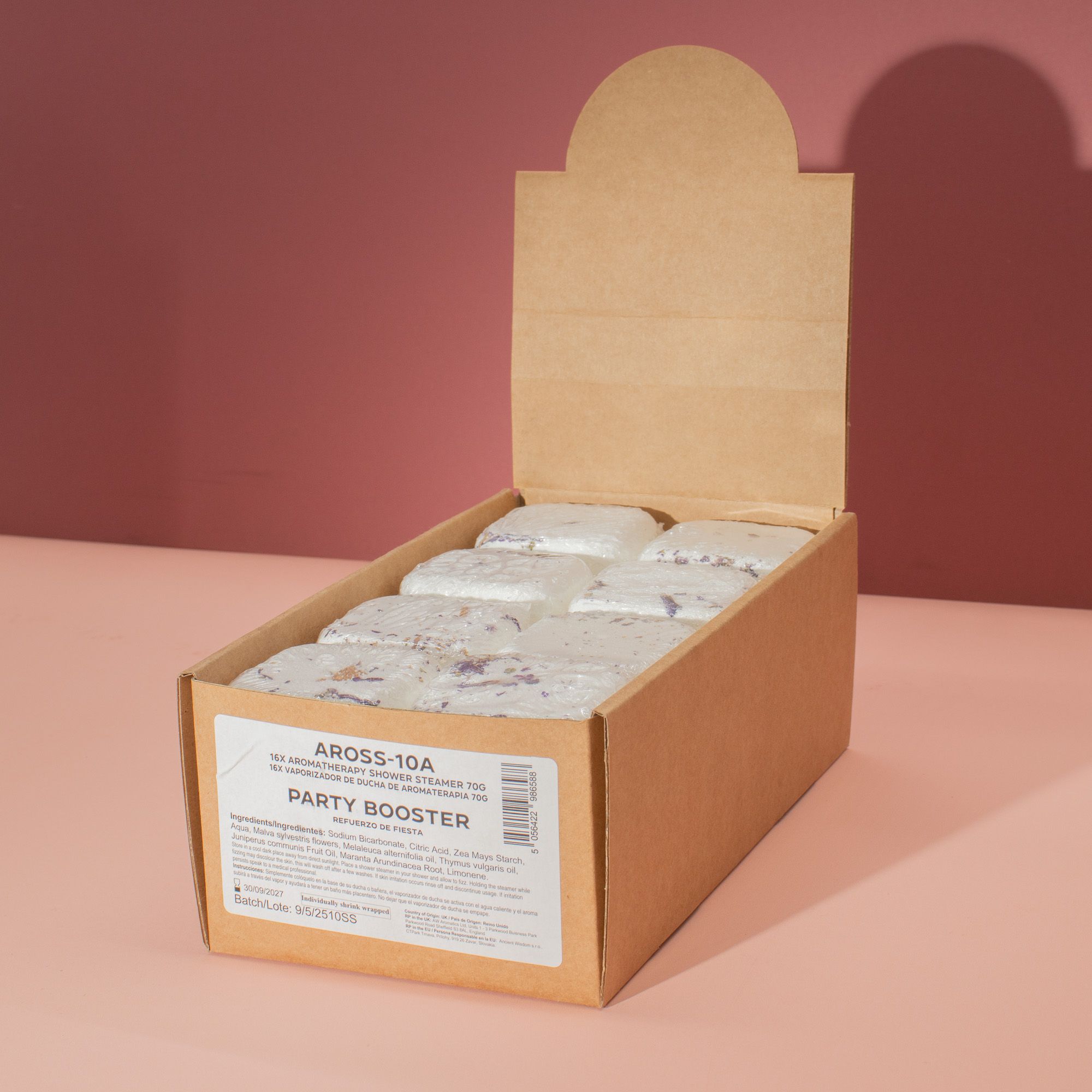 Cuburi cu Aromaterapie Efervescente pentru Duș 70g - Party Booster