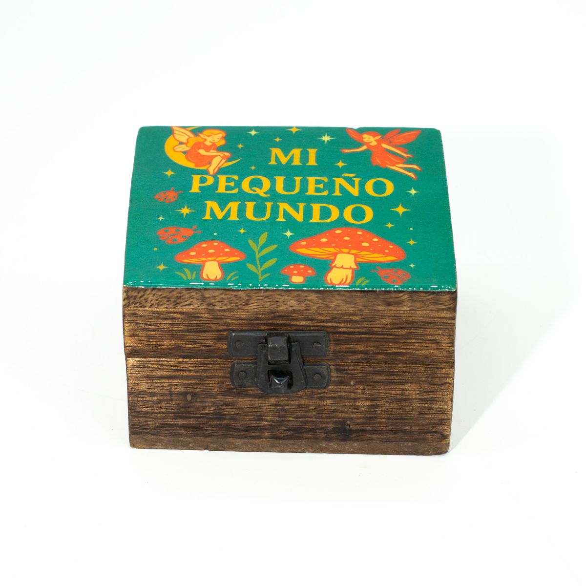 Caixa pequena esmaltada - O meu pequeno mundo