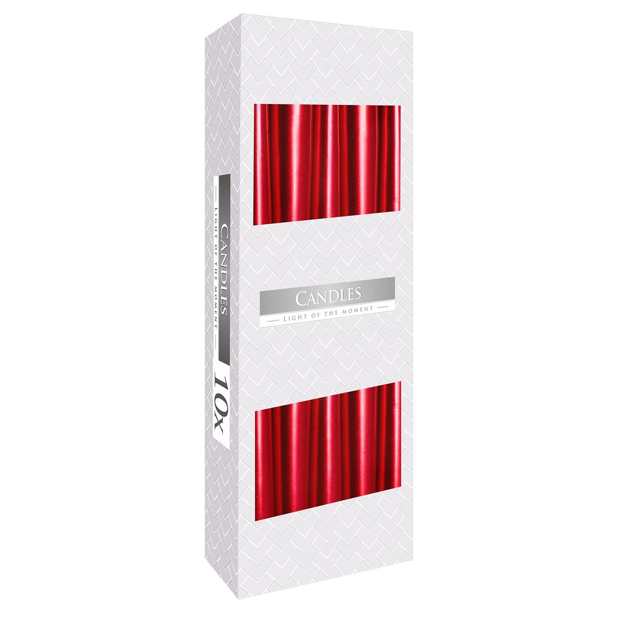 Velas cónicas - Vermelho metálico