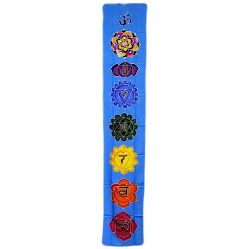 Banner vertical Chakra - azul-celeste 183x35 cm