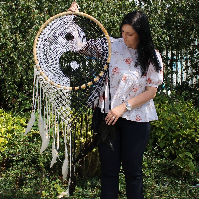 Attrape Rêve de Bali - Ying Yang XL 50cm