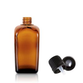 Sticlă din Chihlimbar de 30 ml cu Capac Picurător