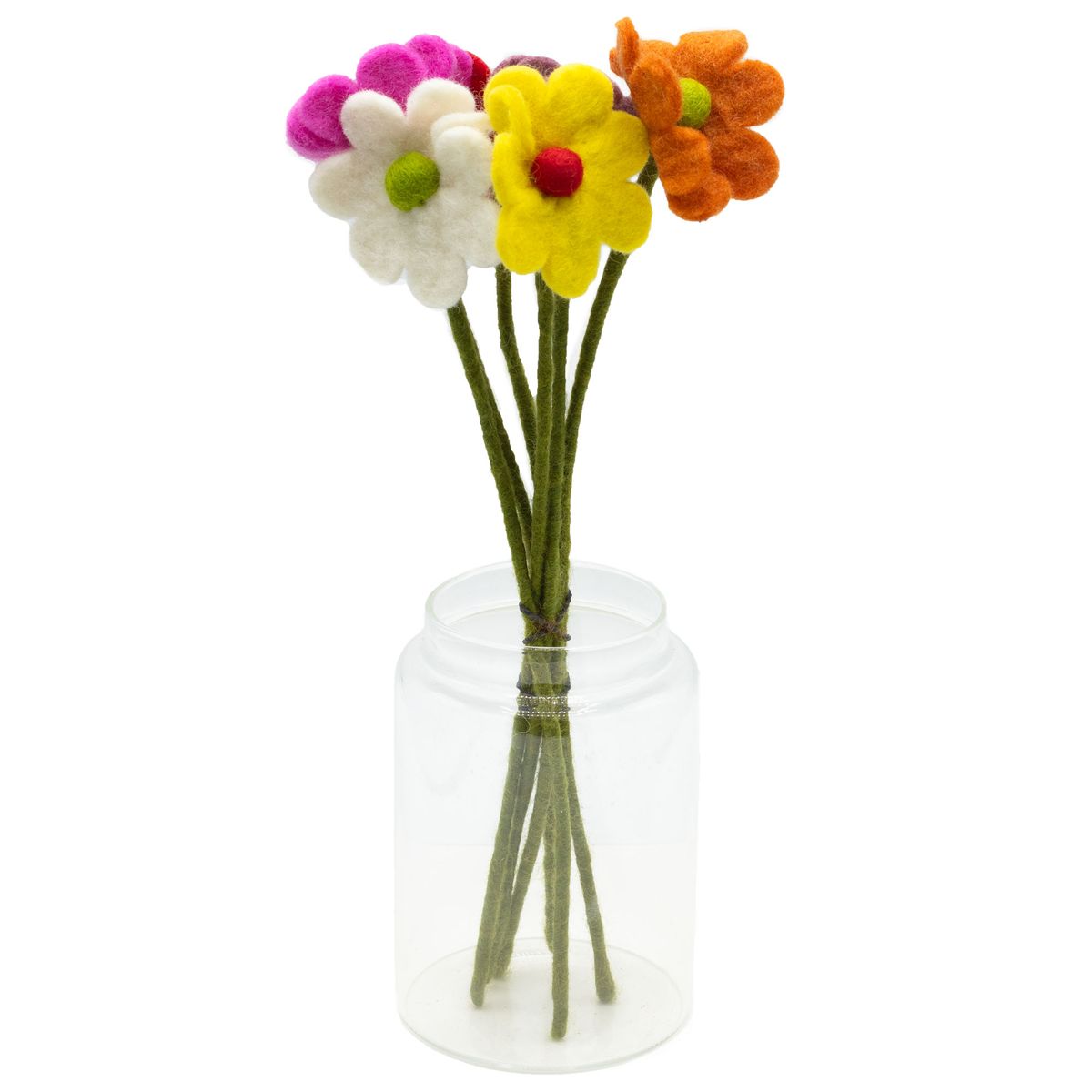 Flores de feltro - Margarida (cores sortidas)