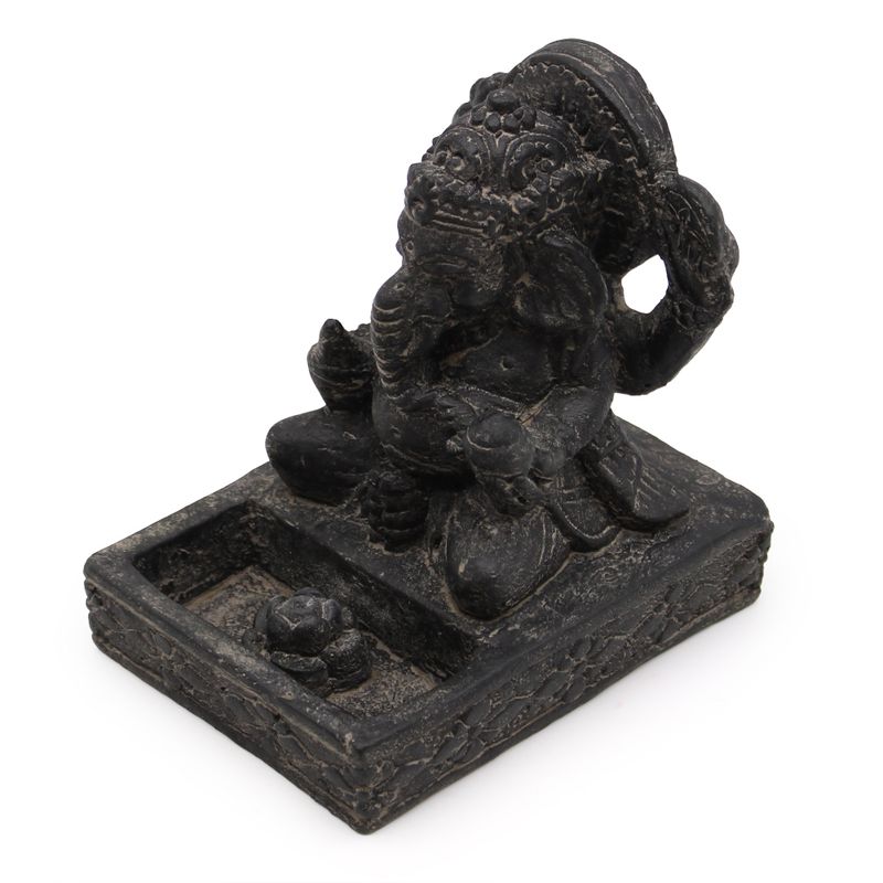 Brûleur d'Encens Ganesh Fengshui (Noir Antique)