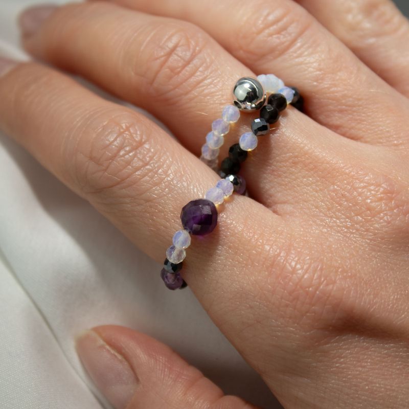 Ring Sets Nymph Spirit Gemstone - Full Moon