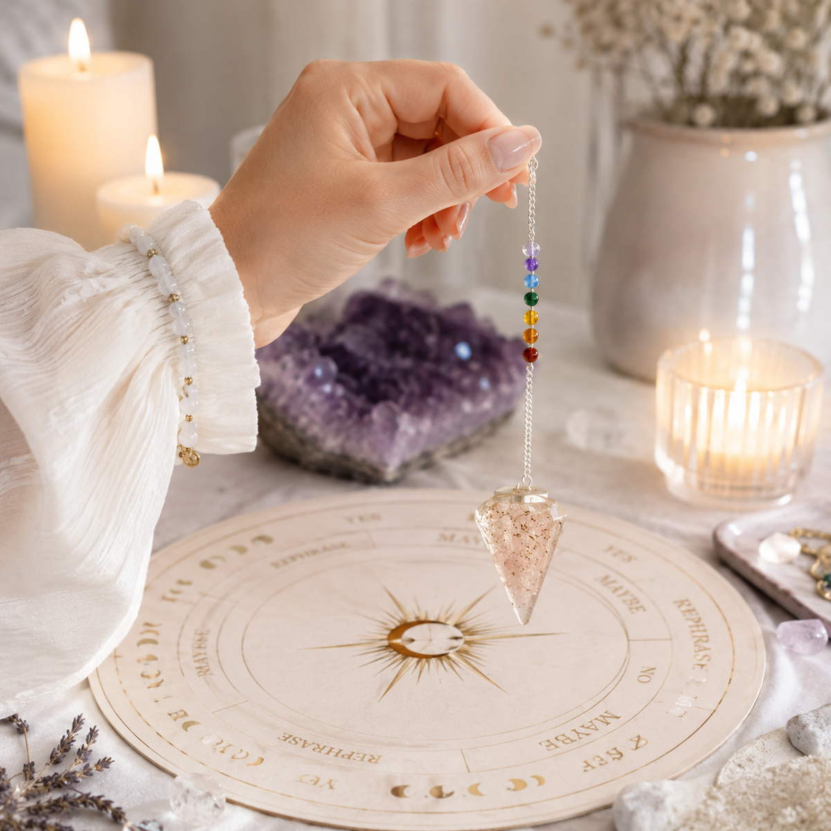 Orgonite Power Chakra Pendel
