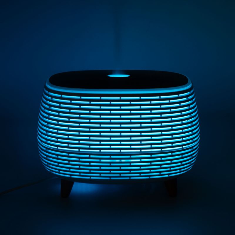 Аромадифузор Футуристичний Ребристий - USB, Зміна Кольору, Пульт ДК