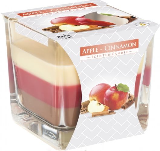 Vela Frasco Arco-Íris - Maçã e Canela