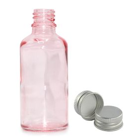 100ml Sticlă Roz cu Pipetă - Cu Capac din Aluminiu