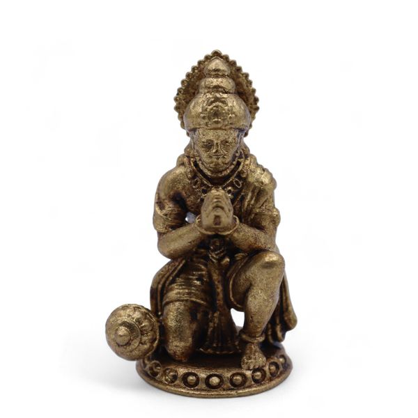 Brass Miniature Gods - Hanuman (30gms)  - 36mm