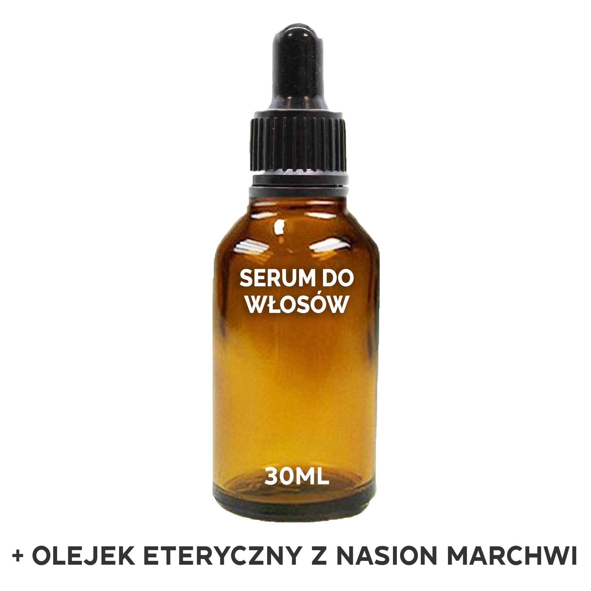Organiczne Serum do Włosów 30 ml - Nasiona Machwi - BEZ ETYKIETY