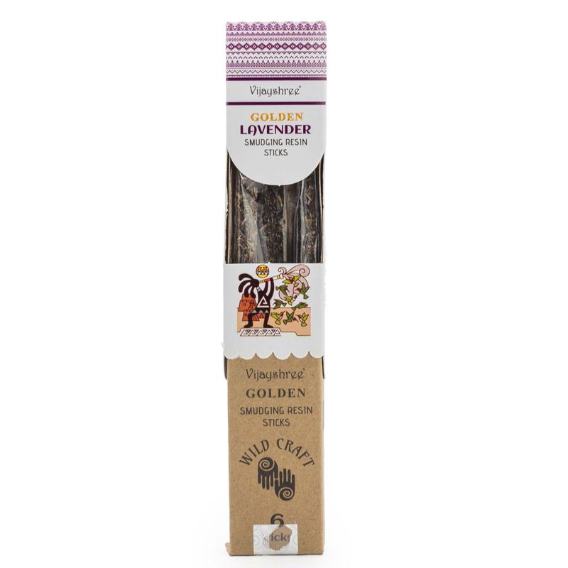 30g Golden Lavender Smudging Resin Sticks (6s)
