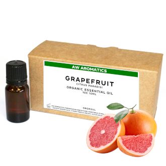 Ulei Esențial Bio de Grapefruit 10 ml -  Fără Etichetă