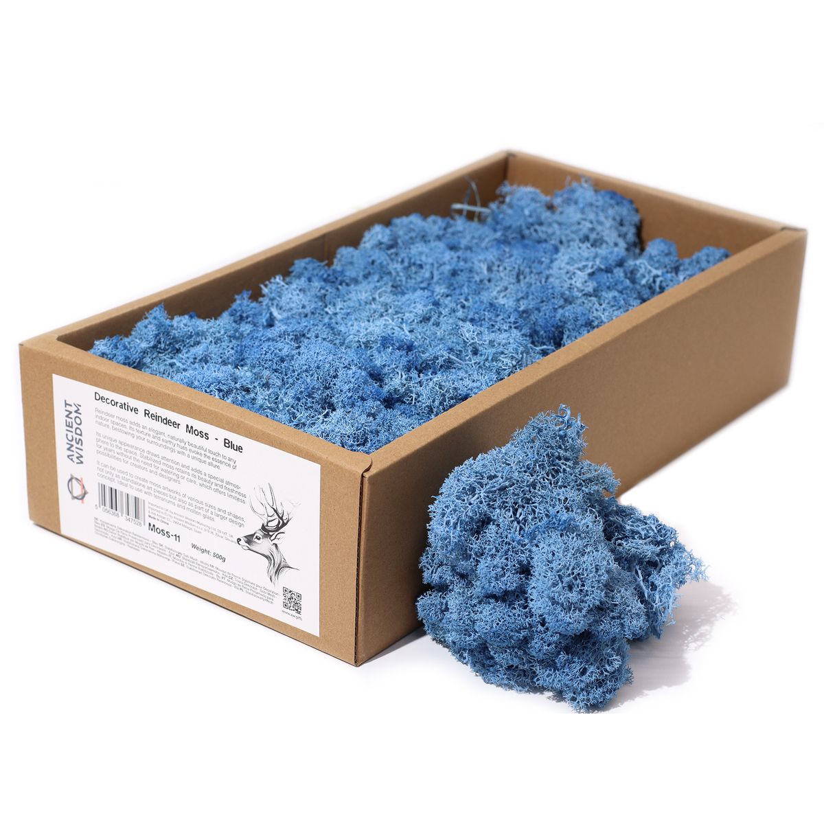 1x Musgo Decorativo - Azul - (aprox. 500 g)
