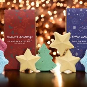 Pack de Regalo de Bombas de baño Navideñas