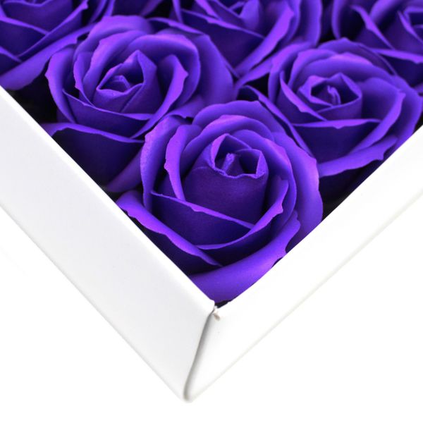 Roses de Savon  pour Bouquet- Medium /Violet