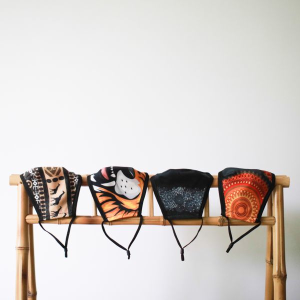 Masques Personnalisés en Tissu Adulte - Tribal Afrique