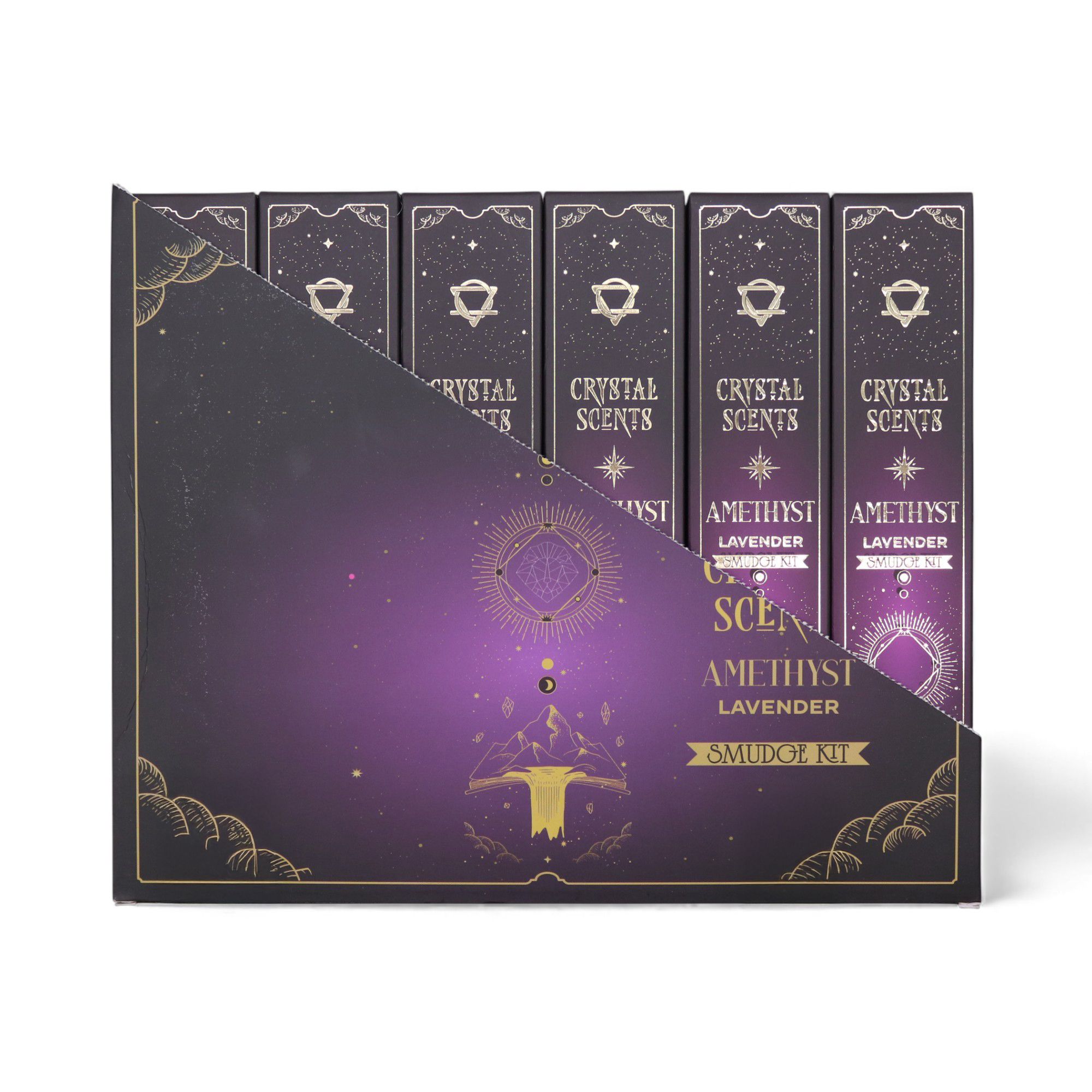 Incienso Smudge con fragancia de amatista - Lavanda