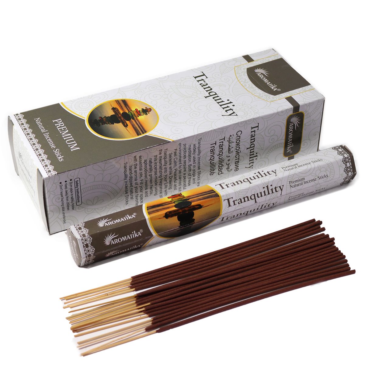 Incenso hexagonal sem carvão Aromatika - Tranquilidade