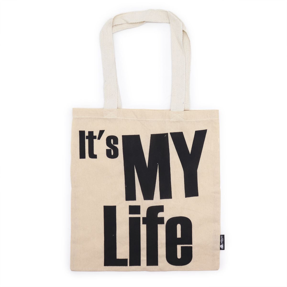 Mala Básica Icónica - IT's MY LIFE - É A MINHA VIDA - (40x36cm) - Natural 4oz