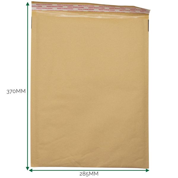 Kraft vadderat bubbelkuvert (285x370+40mm)