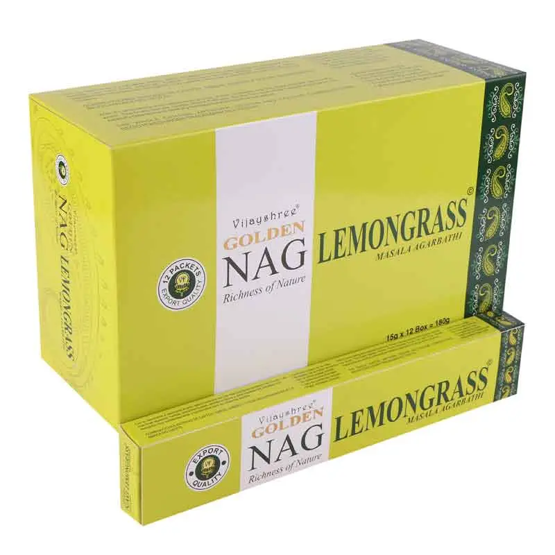 15g Golden Nag - Lemongrass — Incense · GlowDuty apothecary