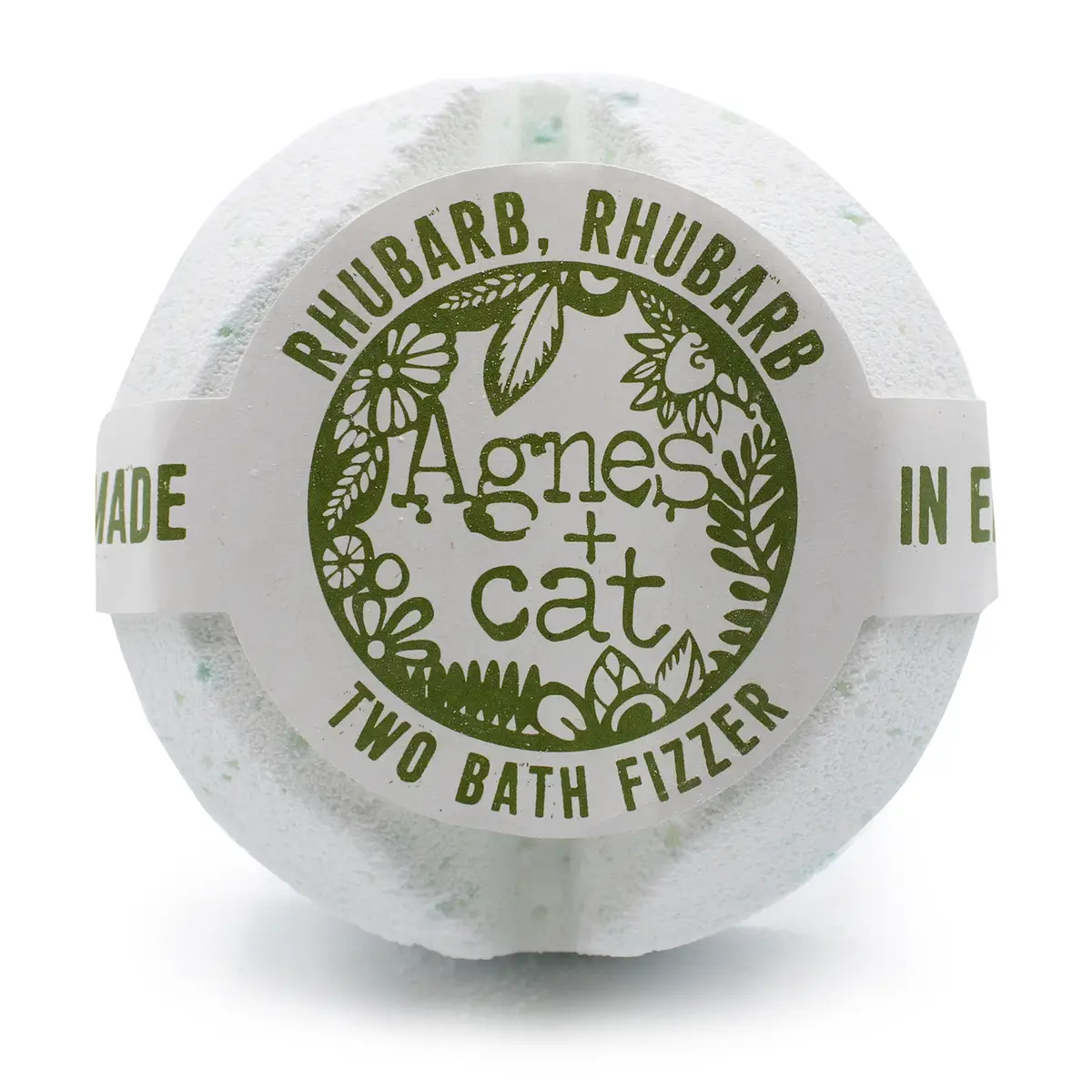 Agnes + Cat Bath Fizzer - Rhubarb Rhubarb