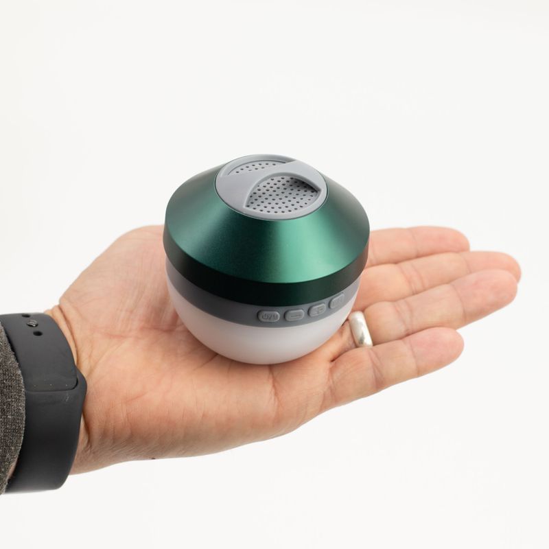 Camping Hanging Light and Mini Speaker - Green