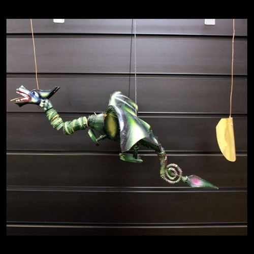 Dragão Voador Verde Larg 46 cm