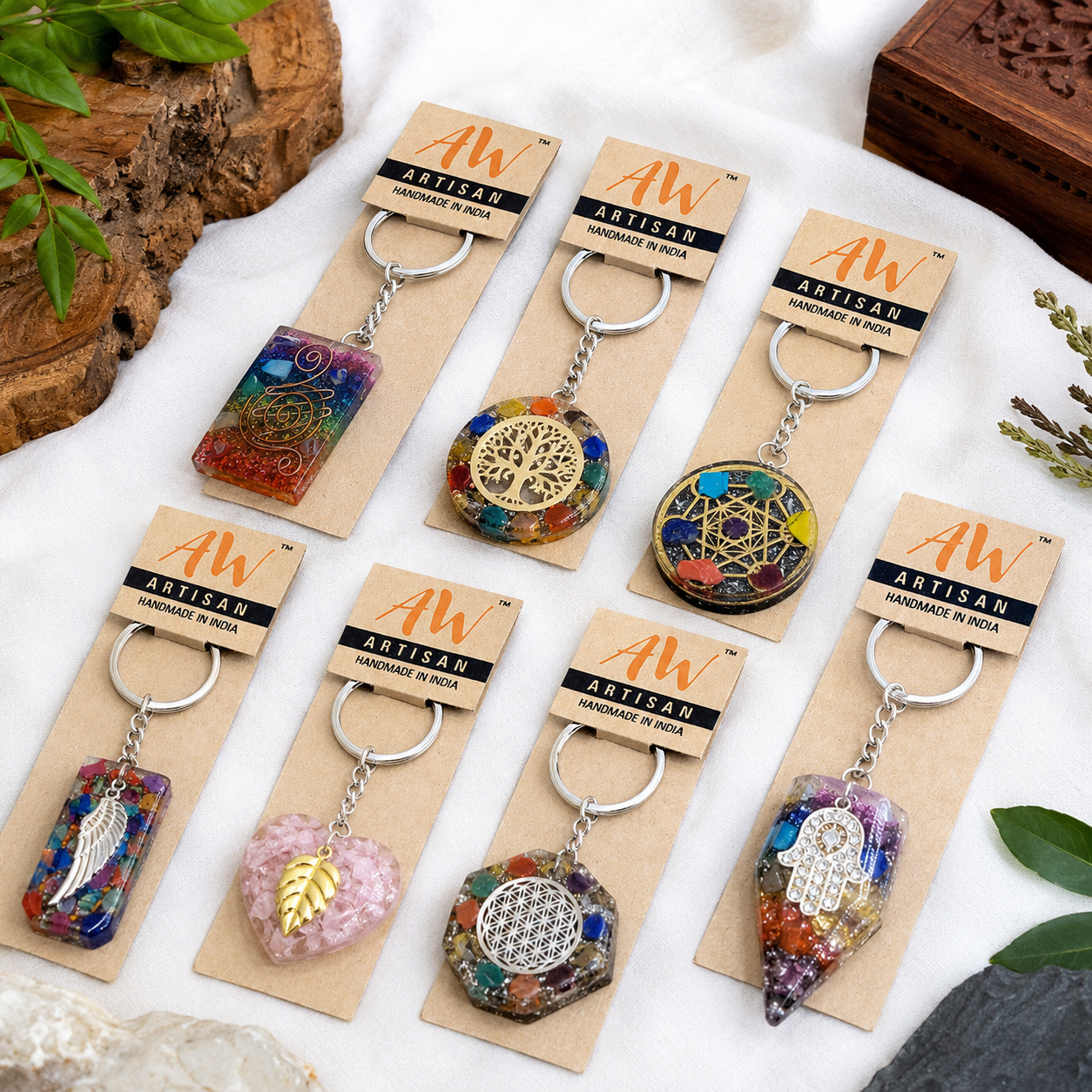 Orgonite Power Keyrings