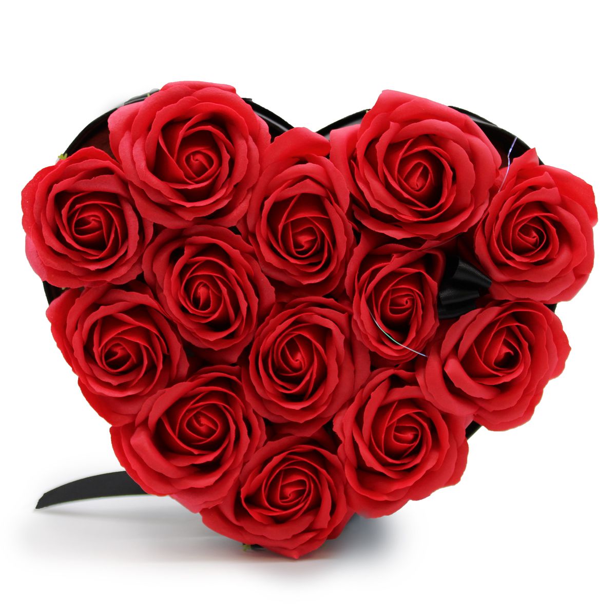 Caixa de Presente - Flor de Sabão  13 Rosas Vermelhas - Coração