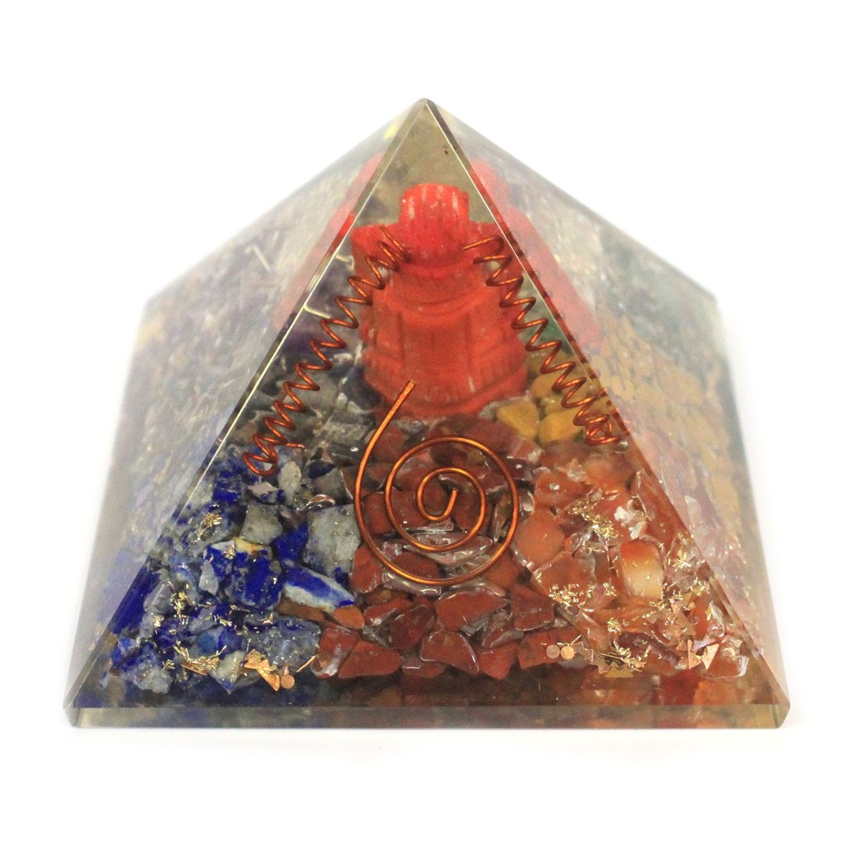 Orgonite Pirâmide Grande 70 mm - Ganesh